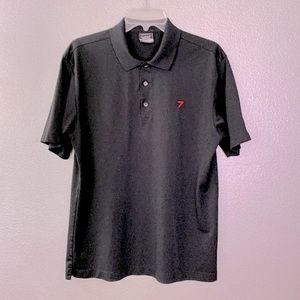 NIKE Golf 203690 Tech Basic dri-fit polo shirt (company logo) black men’s medium